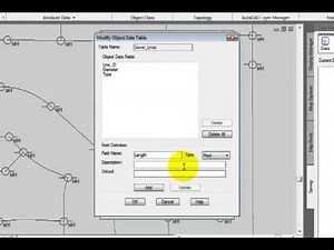 AutoCAD Map 3D 2011 - Modify an Object Data Table