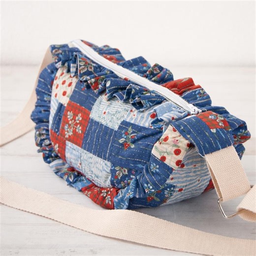 Ruffle Quilted Bag Sewing Pattern   Video Tutorial – Beginner-friendly PDF - Etsy