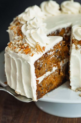 This is my favorite Carrot Cake Recipe of all time, with a moist and tender crumb and the perfect blend of spices. 🥕🍰 Recipe: https://natashaskitchen.com/carrot-cake-recipe/ | NatashasKitchen.com