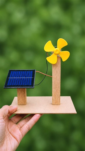 DIY Solar Panel Fan | How To Make Solar Fan Model #Shorts #solarfans #experiment
