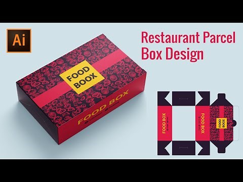 How to Basic Packaging Design in Adobe Illustrator parcel box design #Designvision