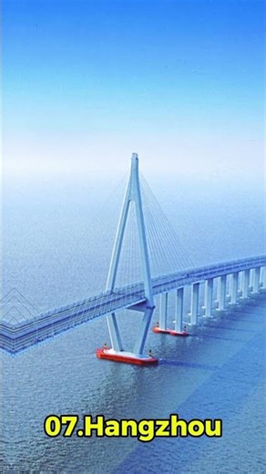 Top 10 Longest Bridges in Asia 🌏🚧 #shorts #bridges