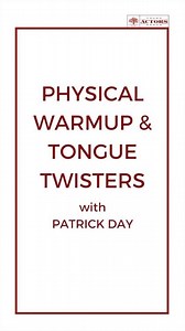 Join YAS artistic director Patrick Day as he leads you through a physical warmup and tongue twisters for actors. | Young Actors Space