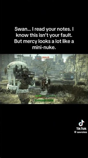 Showing swan mercy in fallout 4 #fallout4 #fallouttvshow #fallout #viral #shorts