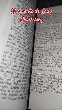 El amante de Lady Chatterley. #dhlawrence #ladychatterley #novelaclássica