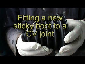 Fitting a new sticky boot to a CV joint