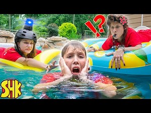 Swimming Pool Prison Escape Challenge! POOL REBELLION - Videos For Kids