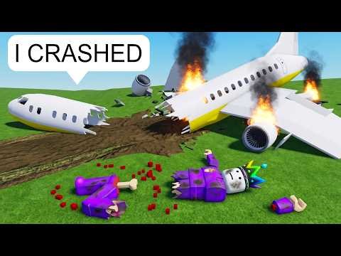 I Flew a Plane on Roblox BUT CRASHED HARD!