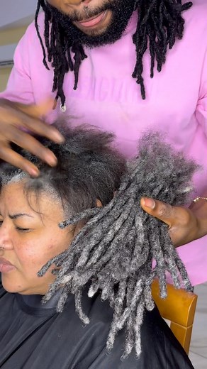 59K views · 887 reactions | Gray locs extensions, who says no?...