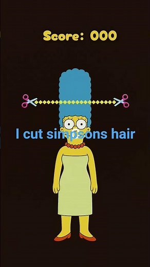 Marge Simpsons gets hair cut #simpsons
