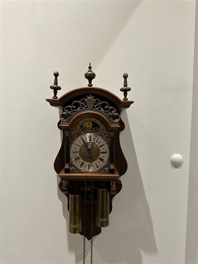 Vintage Warmink WUBA Dutch Wall Clock – Mechanical Weight Driven Zaanse Moon Phase Pendulum Clock – Holland - Etsy