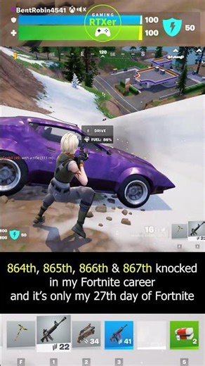864TH, 865TH, 866TH & 867TH KNOCKED 🔥 Fortnite 4K #fortnite #freefire #pubg #bgmi #game #shorts