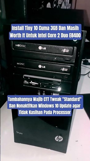 Install Tiny 10 Cuma 3GB Dan Masih Worth It Untuk Intel Core 2 Duo E8400 #engineering #windows10