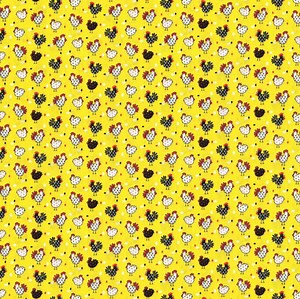 Fabric Traditions Black and White Chickens on Yellow Cotton Quilt Fabric - Etsy