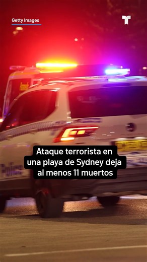 "ATAQUE TERRORISTA" | Tiroteo en playa de Sydney deja al menos 11 muertos, | Telemundo PR