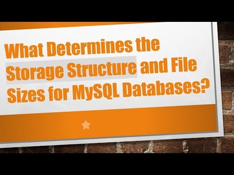 What Determines the Storage Structure and File Sizes for MySQL Databases?