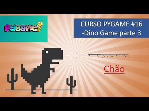 How to make games in Python! Pygame Course #16 - Dino Game part 3 | Chão