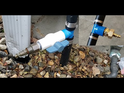 D.I.Y. How to setup Sprinkler System Blow Out valve and Fittings