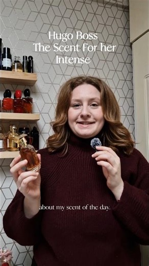 Here is my scent of the day Hugo Boss The scent for her Intense 🩷