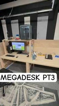 Megadesk Pt.3! #diy #building #maker #engineering #science