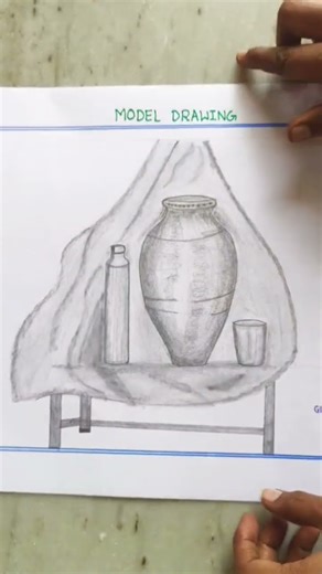 TCC Drawing Lower grade paper 2 #Model Drawing #tcc # TCC Art & Craft #art