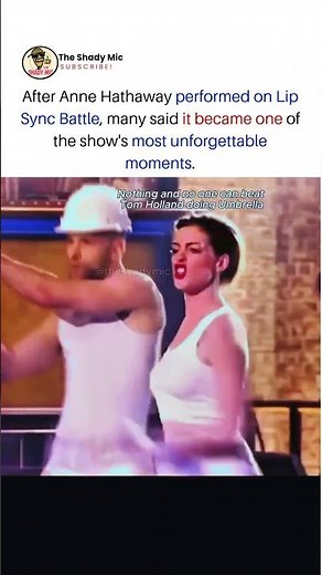 anne hathaway's iconic lip sync battle performance still has fans obsessed years later #annehathaway