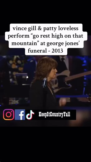 James Roy Harvey on Instagram: "vince gill & patty loveless perform “go rest high on that mountain” at george jones’ funeral - 2013 #keepitcountryyall @vincegillofficial @patty_lovelessofficial 🫡👏👏 #vincegill #pattyloveless"