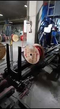 Automatic cable spooling , labelling and palletizing machine Kablomak Reeltech