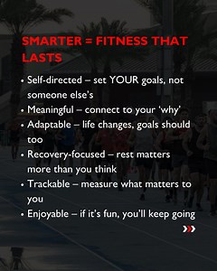 Still setting goals you hope will stick? Let’s try something that actually works. 👇 Most fitness goals fail because they don’t match your real life. Too intense. Too vague. Too focused on short-term fixes. In this article, we’re breaking down a better way to approach goal setting – one that makes space for your schedule, your why, and your enjoyment. It’s called the SMARTER method – and trust us, it changes everything. Swipe through the carousel to learn how to set goals that stick – and feel g