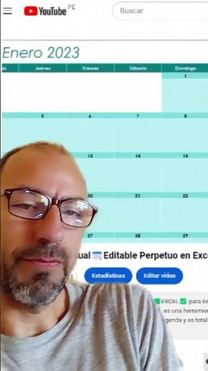 Planificador Mensual📆Editable Perpetuo en Excel✅Calendario Agenda