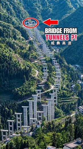 Bridge Built INSIDE a Mountain?! 😳 100m Piers from Tunnels | China Mega Project