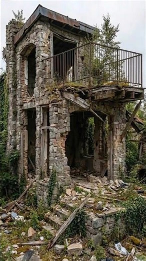 Restoring an Abandoned Stone Tower 🪨➡️🏰 | Timelapse #home #shorts #construction