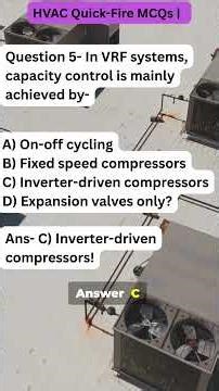 HVAC Quick Fire MCQs Test Your Knowledge 🔥❄️