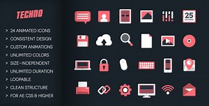 Techno - Animated Technology Icons