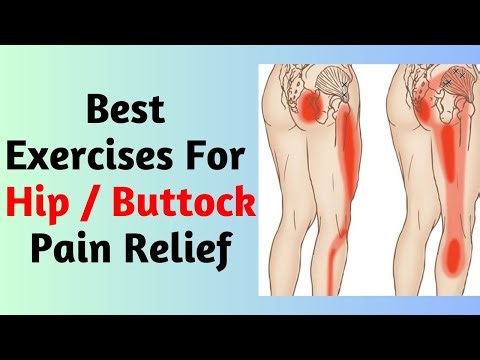 Hip Pain | Buttock Pain | Piriformis Pain Relief Exercises | Glute Stretching And Strength. Exercise