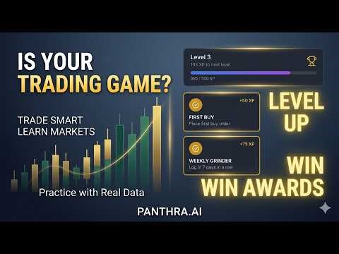 Trade like in a game and learn (completely free with panthra.ai)