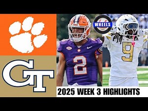 #12 Clemson vs Georgia Tech (INCREDIBLE!) | Week 3 | 2025 College Football Highlights