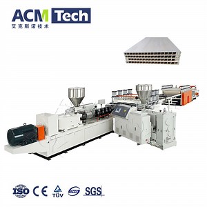 [Hot Item] Acmtech Decorative WPC PVC Foam Board Wall Panel Production Line Plastic Sheet Machine Extrusion Line PVC Lamination Sheet/PVC Marble Board Making Machine
