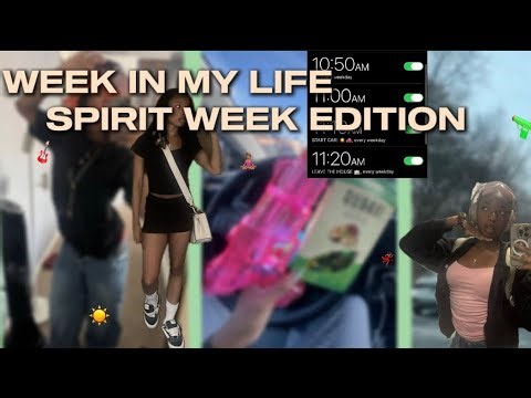 WEEK IN MY LIFE.. SPIRIT WEEK EDITION!!! (Senior Assassin, Modeling Performance, GRWM, and more)