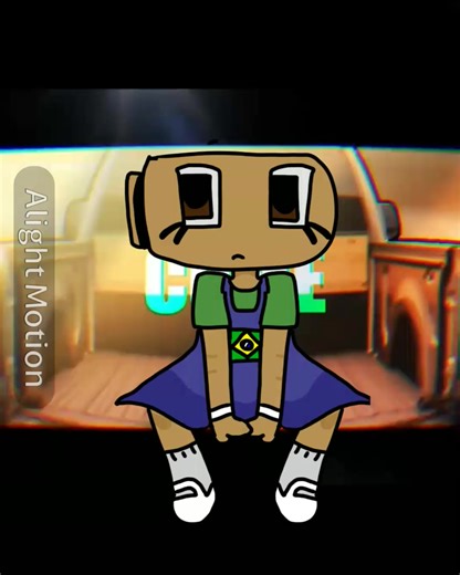 come to Brazil 🇧🇷 (Not a ship) Vee and Shelly #trend #cometobrazil #animationmeme #dandysworld #shellvision background by: @_yuimie_ :D