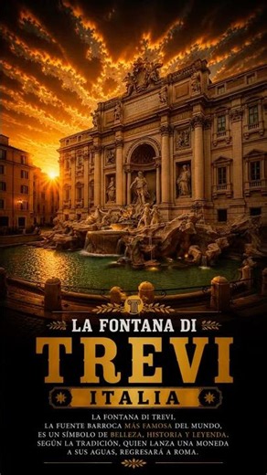 🪙 Fontana di Trevi: El Secreto Detrás de la Fuente Más Famosa de Roma 🇮🇹 #shorts #italia