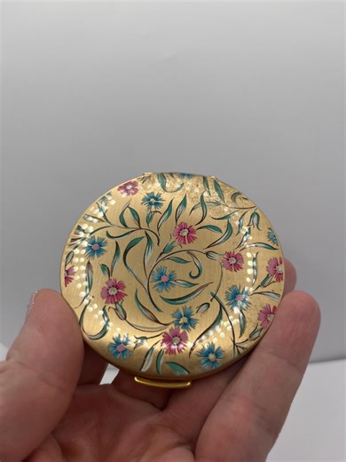 Vintage Stratton Compact Mirror Gold Toned With Internal Tags - Etsy