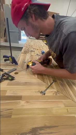 Zipbolts countertop joints. #woodworking #woodshop #zipbolt