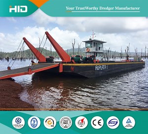 [Hot Item] Big Loading Capacity 20.5m Modular Steel Pontoon Barge Transportation Ferry Self-Propelled Barge