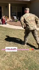 Soldier dads reunited with their kids after a long time 🥹❤️ #baby #kids #toddler #dad #daddy #soldier | Us Military coming Home
