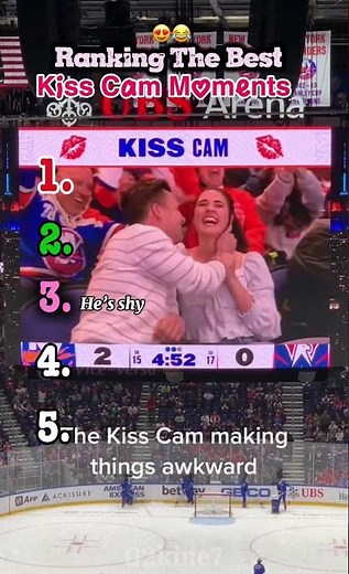 Ranking the BEST Kiss Cam Moments 💋😅 #shorts # #ranking #funny #tiktok #trend #kisscam