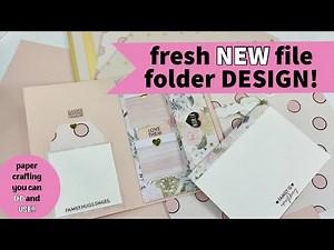 easy to make FILE FOLDER FOLIO!! a new SERIES with new ideas!!