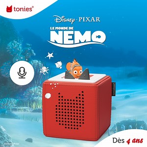 Découvrez un extrait de notre nouveau Tonie Le Monde de Némo 🐠 🎧 Prenez une grande inspiration, bouchez-vous le nez et immergez-vous dans l'océan pour faire la rencontre de Marin, un poisson-clown, et son amie Dory. Suivez-les dans une mission ultra-risquée pour retrouver, Nemo, le fils de Marin, qui a disparu. Connaissez-vous l'histoire de Némo ❓ Qui est fan ici ❓ #tonies #toniesfr #toniebox #nemo #lemondenemo #disney | tonies