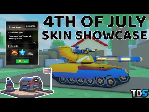 TDS "Base 1776" Military Base Skin Showcase | Tower Defense Simulator