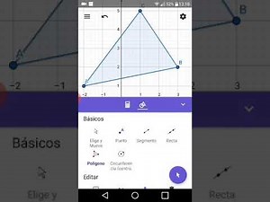 Usando geogebra con móvil android